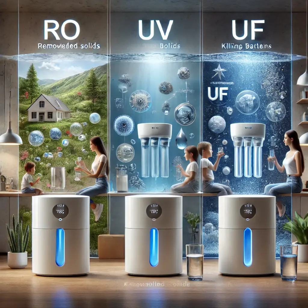 Comparing RO, UV, and UF Water Purifiers...
