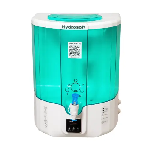 Hydrosoft 1144 20 ltr India No 1 (International Organization for Standardization ISO 9001 Certified) RO + UV + TDS ADJUSTER Water Purifier With Copper Charge Technology Black & Copper Best For Home and Office 